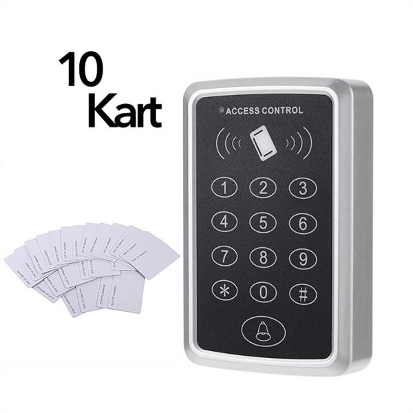 Rfid Şifreli Kapı Kilidi Geçiş Sistemi +10 Kart